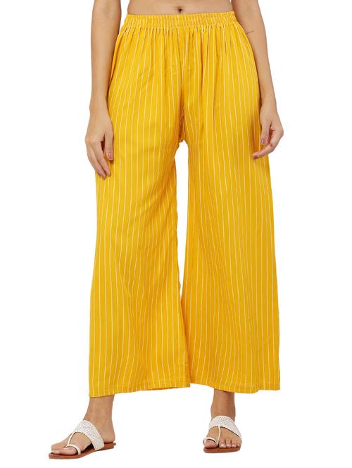mid rise striped palazzo - 17904761 - Very Small Image - 1