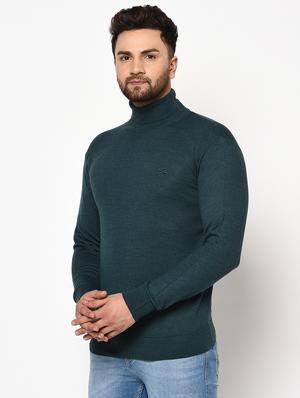 teal blue solid pullover - 17905145 - Standard Image - 2