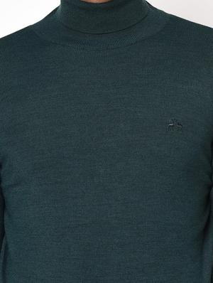 teal blue solid pullover - 17905145 - Standard Image - 5