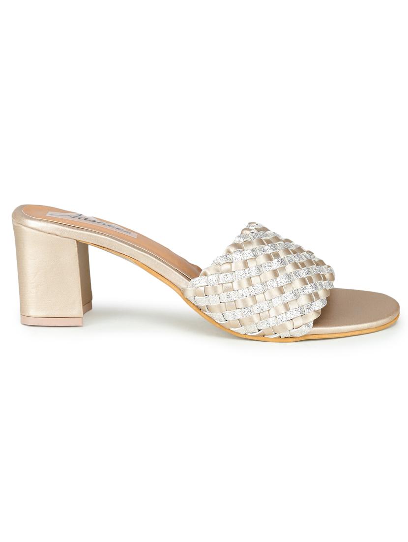 gold slip on sandal - 17905969 - Zoom Image - 2