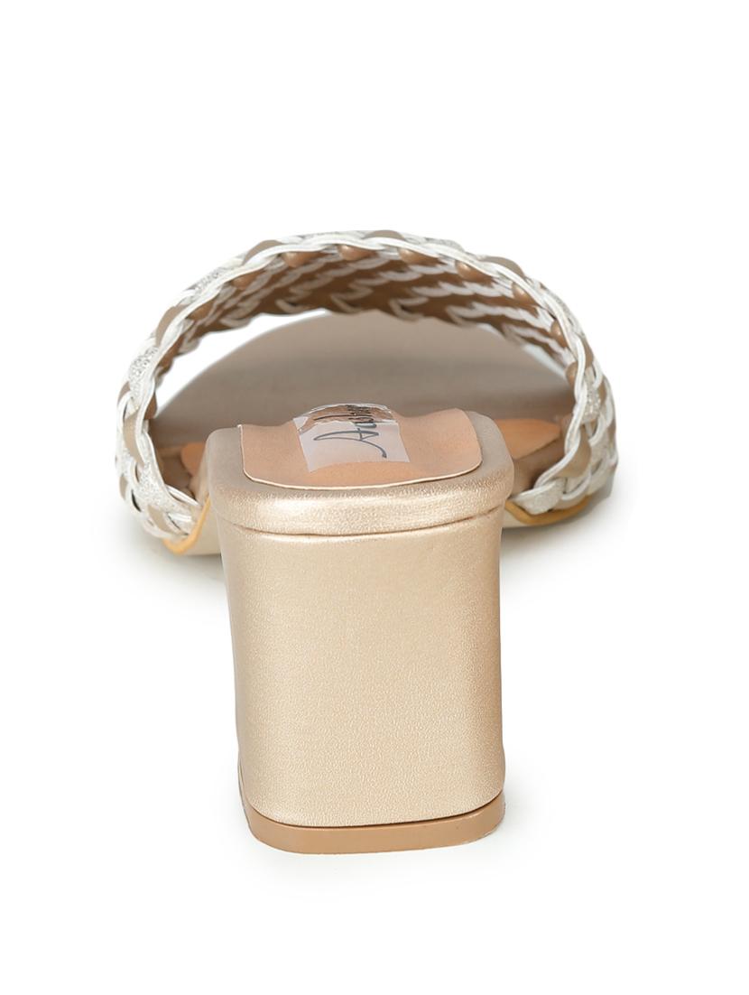 gold slip on sandal - 17905969 - Zoom Image - 3