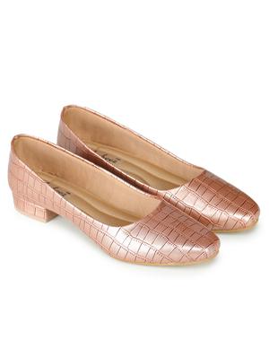 pink leatherette slip on pumps - 17905988 - Standard Image - 2