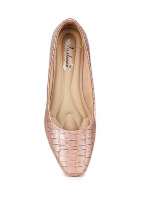 pink leatherette slip on pumps - 17905988 - Standard Image - 5