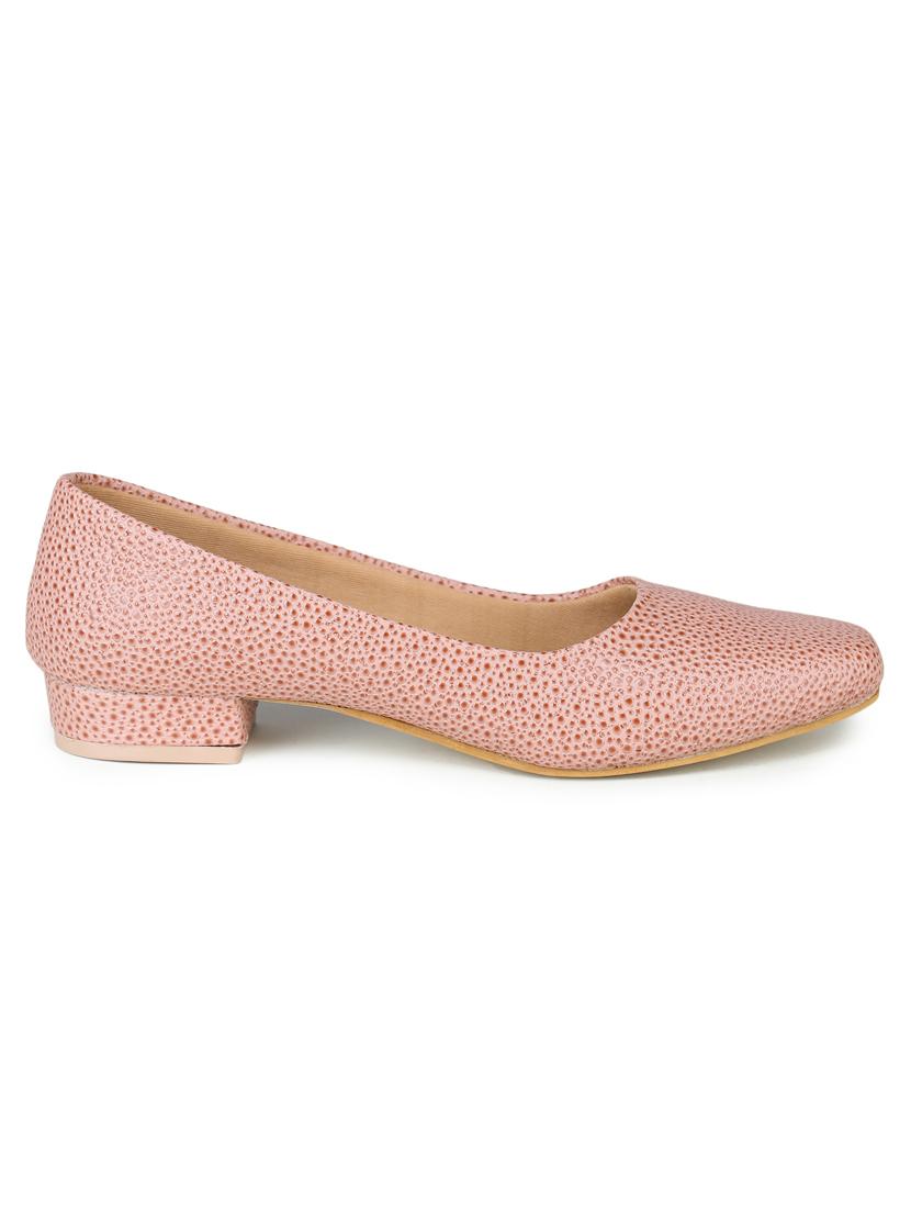 pink leatherette slip on pumps - 17905995 - Zoom Image - 2