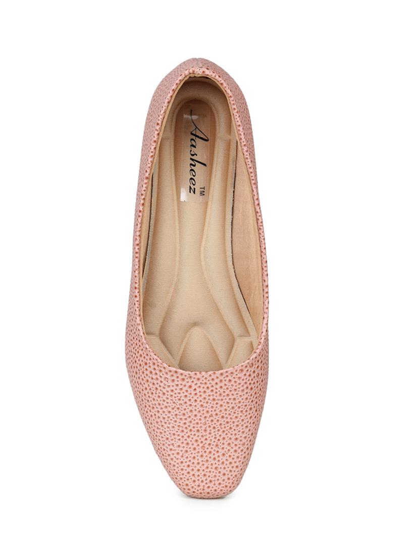 pink leatherette slip on pumps - 17905995 - Zoom Image - 4