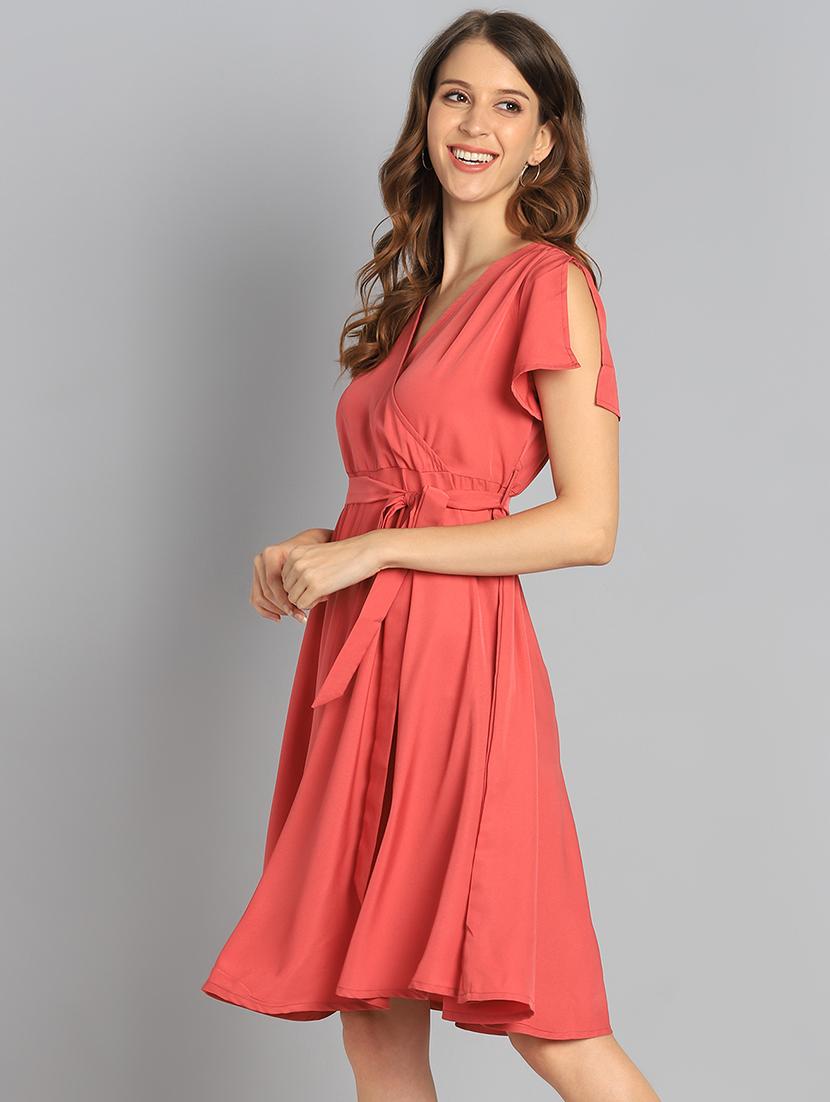 solid skater dress - 17906178 - Zoom Image - 2