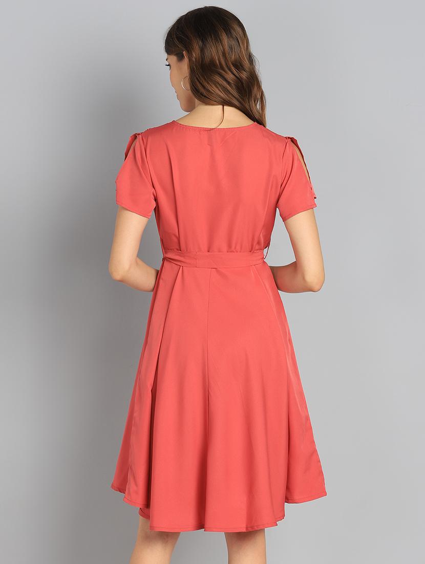 solid skater dress - 17906178 - Zoom Image - 3