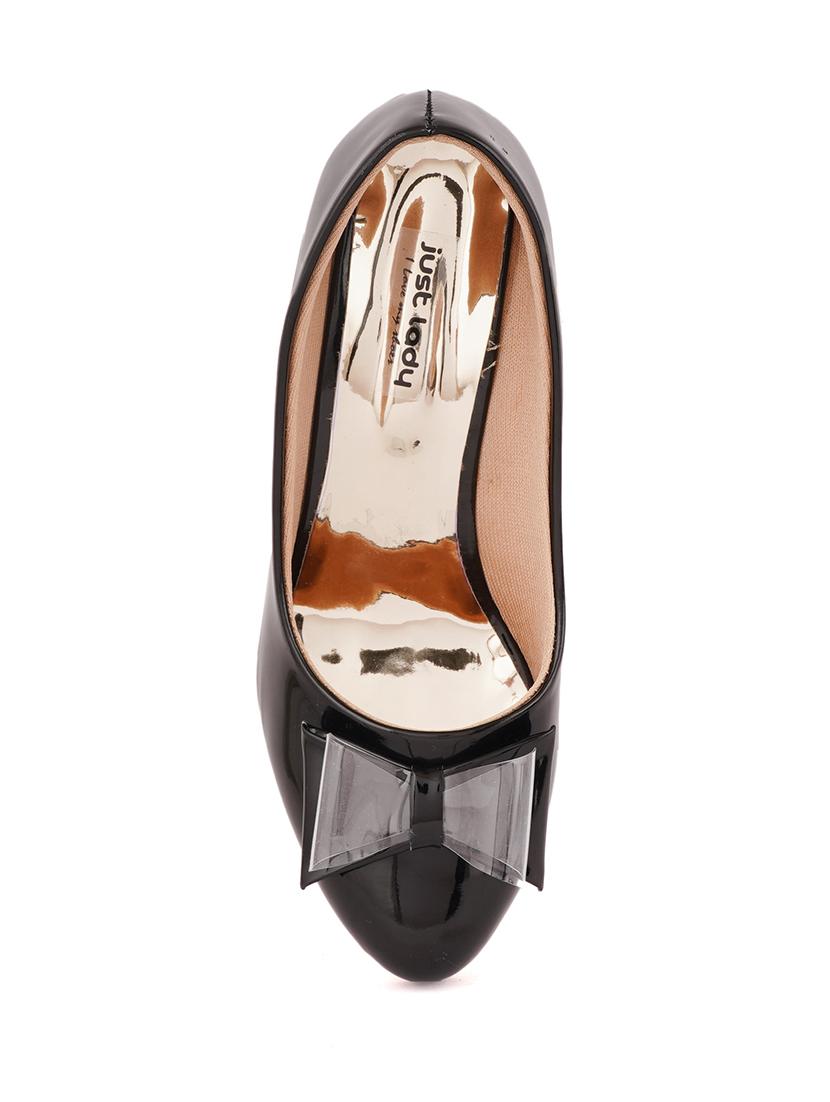 black pu slip on pumps - 17906485 - Zoom Image - 6