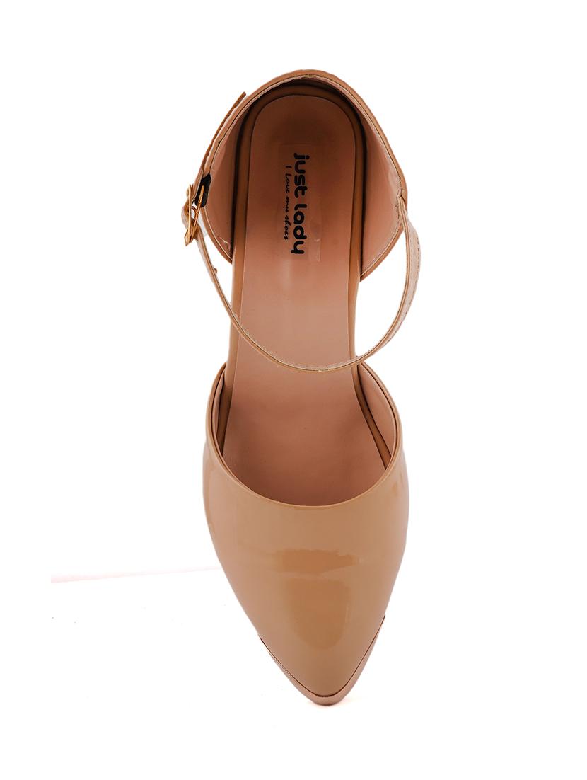 beige pu slip on sandals - 17906555 - Zoom Image - 6