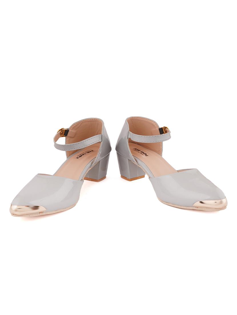 grey pu slip on sandals - 17906557 - Zoom Image - 5