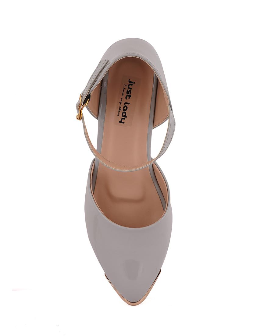 grey pu slip on sandals - 17906557 - Zoom Image - 6