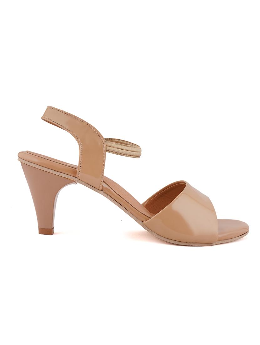 beige pu slip on sandals - 17906566 - Zoom Image - 3
