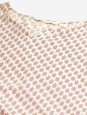 notch neck printed nightwear pajama set - 17906721 - Standard Image - 4