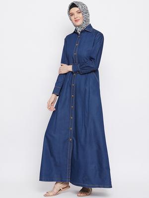 solid a-line cloaks & abaya - 17906734 - Standard Image - 2