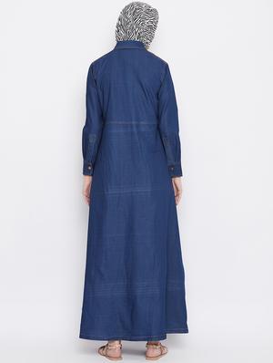 solid a-line cloaks & abaya - 17906734 - Standard Image - 3