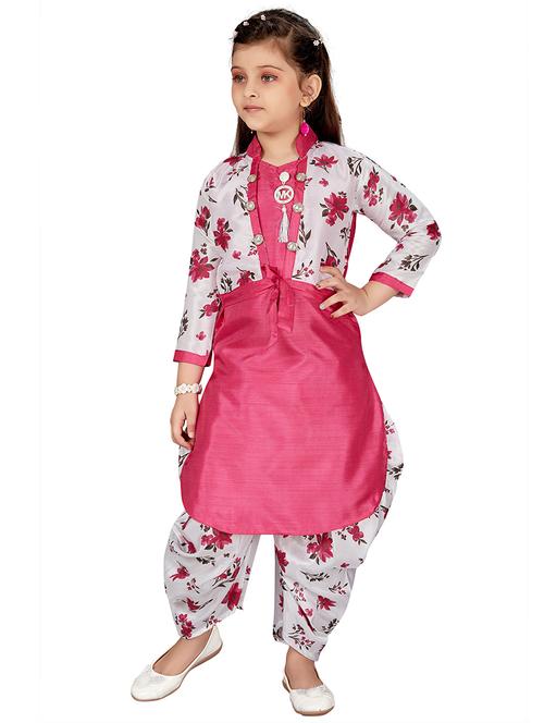pink kurta salwar set suit set - 17906825 - Standard Image - 1