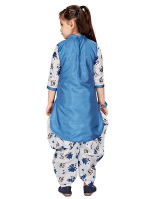 blue kurta salwar set suit set - 17906827 - Standard Image - 4
