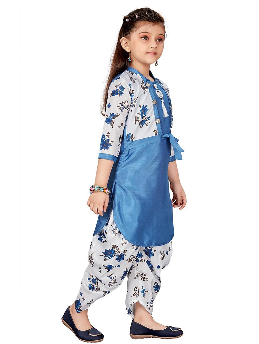 blue kurta salwar set suit set - 17906827 - Zoom Image - 2