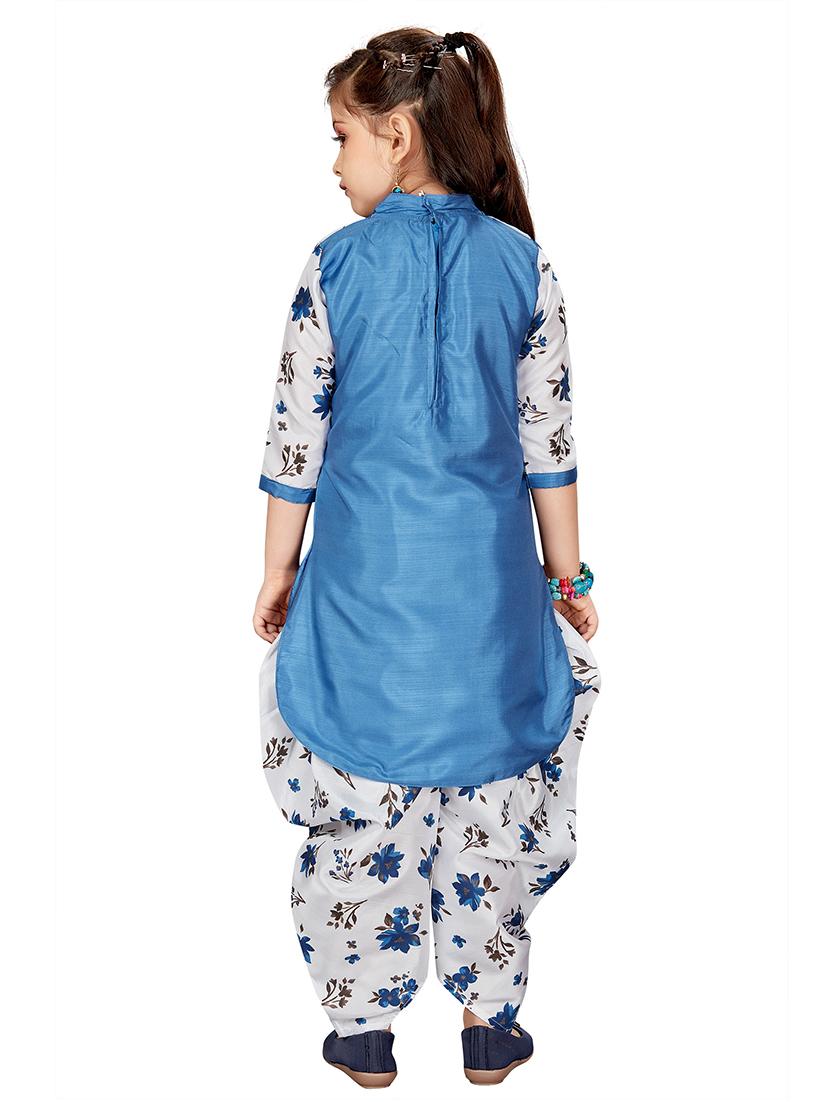 blue kurta salwar set suit set - 17906827 - Zoom Image - 4