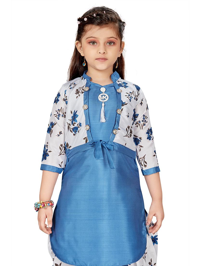 blue kurta salwar set suit set - 17906827 - Zoom Image - 5