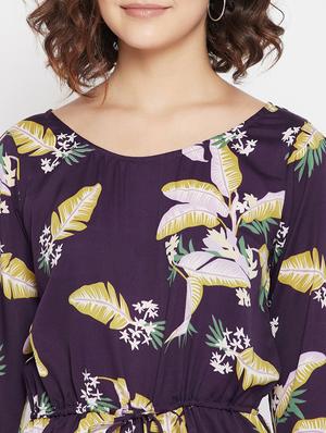purple polyester romper jumpsuit - 17906918 - Standard Image - 5