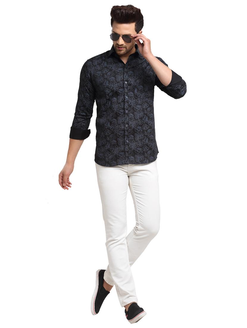 black printed casual shirt - 17907298 - Zoom Image - 4