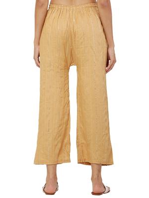 beige embellished palazzo - 17907383 - Standard Image - 3