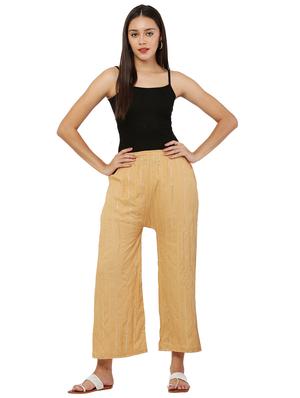 beige embellished palazzo - 17907383 - Standard Image - 4