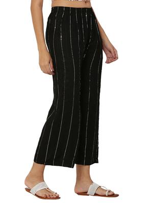 black embellished palazzo - 17907386 - Standard Image - 2