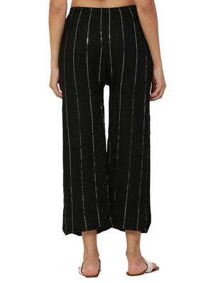 black embellished palazzo - 17907386 - Standard Image - 3