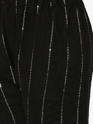 black embellished palazzo - 17907386 - Standard Image - 5
