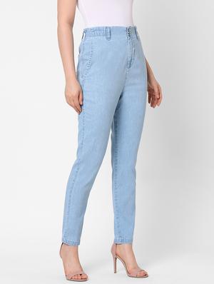 high rise stone washed jean - 17907976 - Standard Image - 2