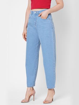 high rise stone washed jean - 17907978 - Standard Image - 2