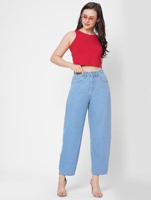 high rise stone washed jean - 17907978 - Standard Image - 4
