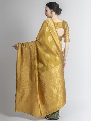 jacquard work banarasi saree with blouse - 17908374 - Standard Image - 2