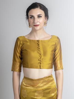 jacquard work banarasi saree with blouse - 17908374 - Standard Image - 4
