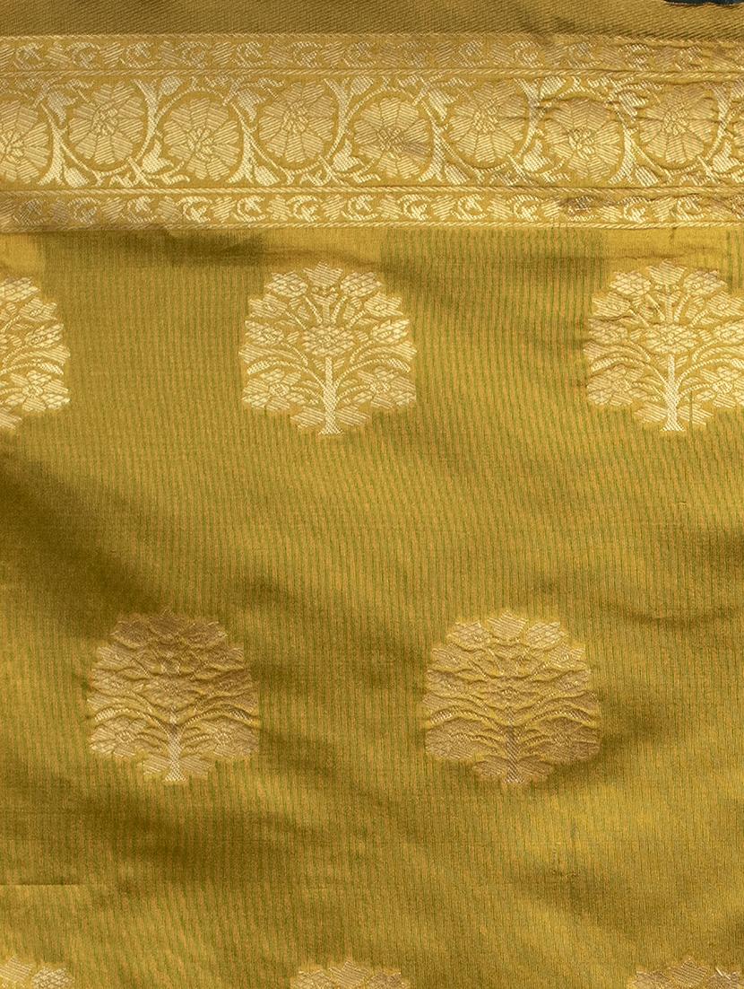 jacquard work banarasi saree with blouse - 17908374 - Zoom Image - 5