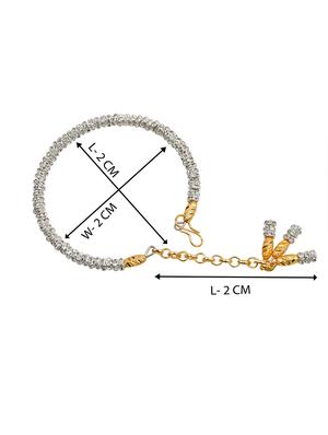 pack of 2 rakhi set with roli chawal, greeting card and kankawati pooja thali - 17910193 - Standard Image - 5