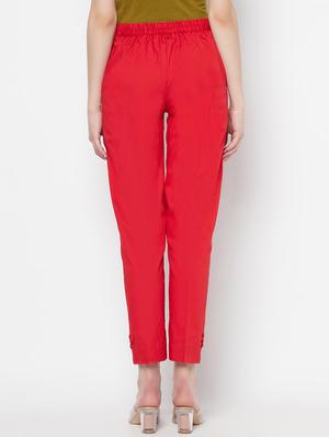 mid rise flat front trouser - 17910891 - Standard Image - 3