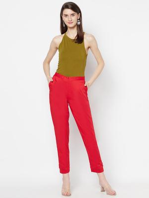 mid rise flat front trouser - 17910891 - Standard Image - 4