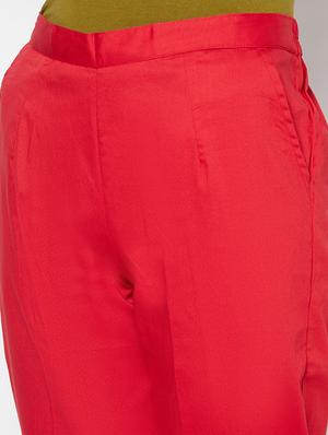 mid rise flat front trouser - 17910891 - Standard Image - 5