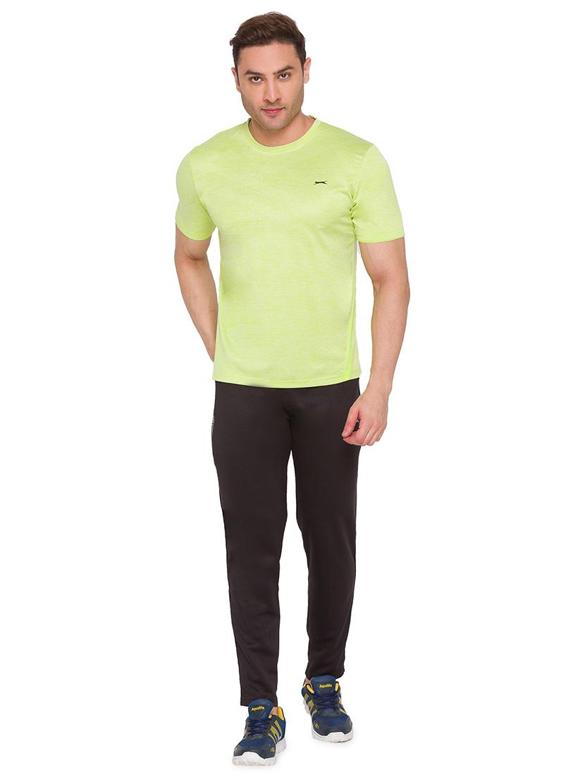 black solid full length track pant - 17911117 - Zoom Image - 4