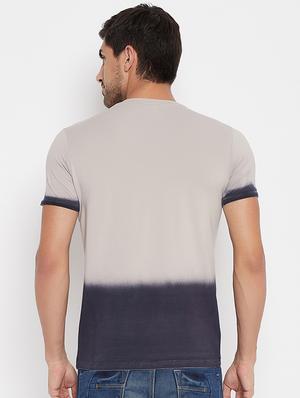 grey printed ombre t-shirt - 17911213 - Standard Image - 3