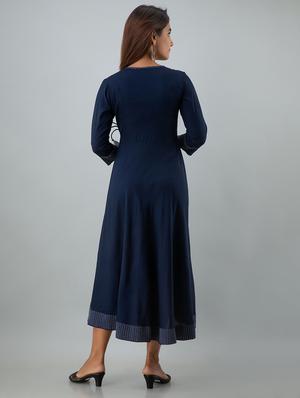 solid angrakha kurta - 17911821 - Standard Image - 3