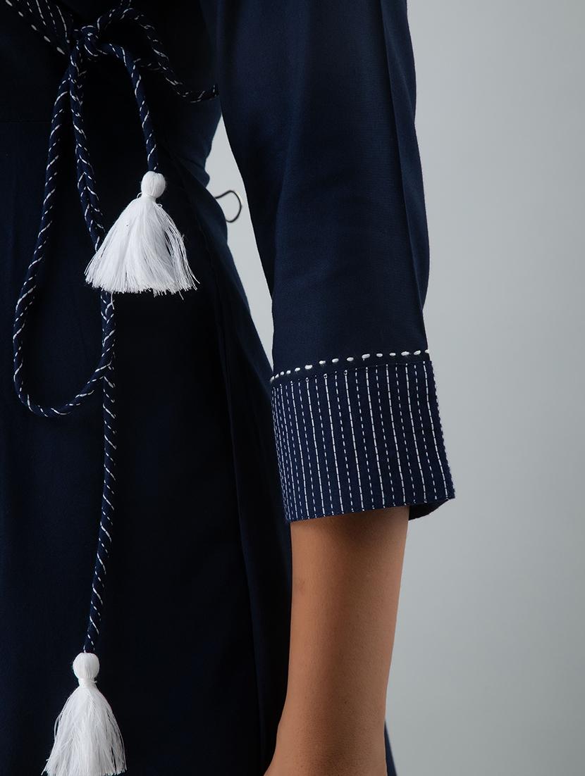 solid angrakha kurta - 17911821 - Zoom Image - 5