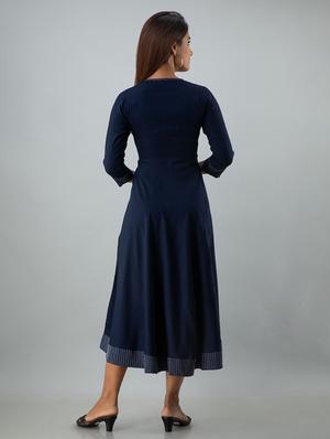 solid flared kurta - 17911822 - Standard Image - 3