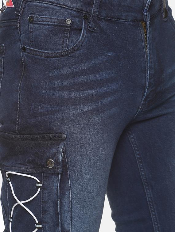 blue light watched patched denim jeans - 17912128 - Zoom Image - 5