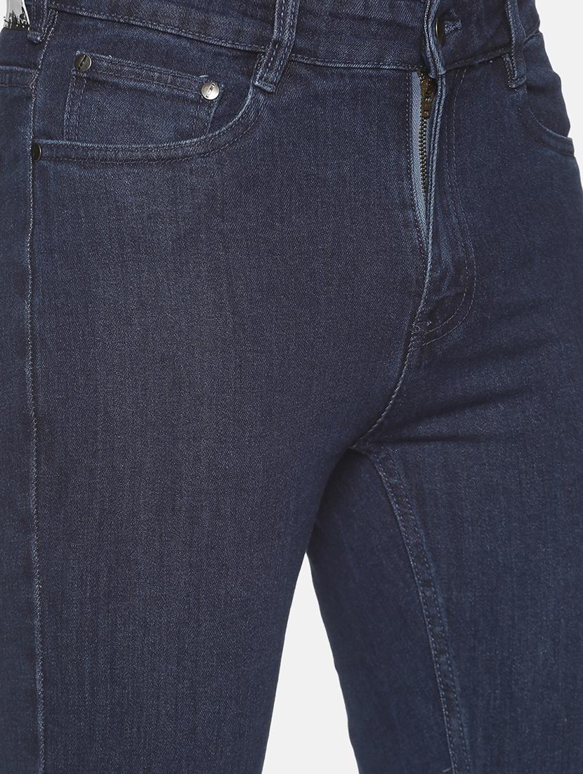 blue color block distressed denim jeans - 17912140 - Zoom Image - 5