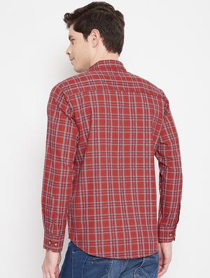 red checkered casual shirt - 17912147 - Standard Image - 3