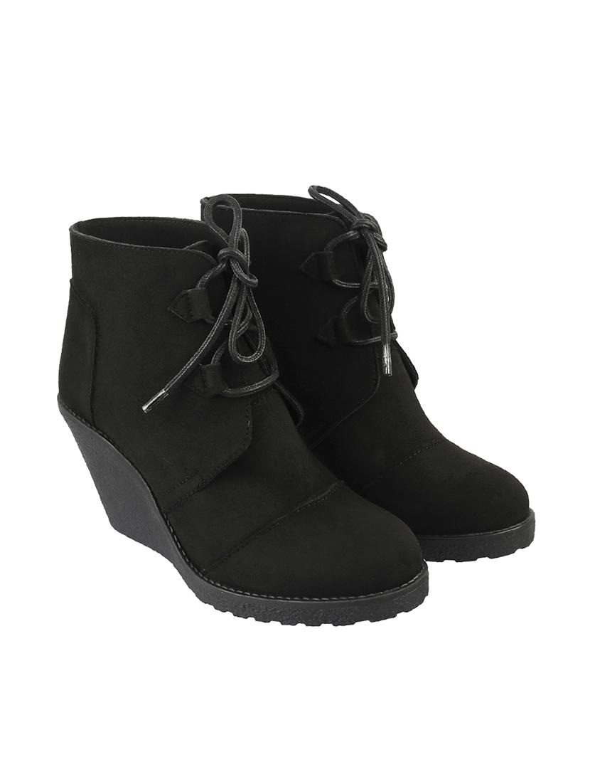 black lace up ankle boots - 17913169 - Zoom Image - 2